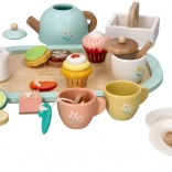 Pastellfarbiges Teeservice Lelin