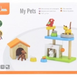 Viga Meine Haustiere Holzspielzeug-Set