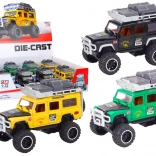 Metall-Geländewagen 1:32 mit Lichtern und Sounds, Schwungrad