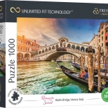 Puzzle TREFL UFT Romantic Sunset: Rialtobrücke in Venedig, 1000 Teile
