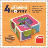 Dino Holzbausteine Obst 4 Stk.