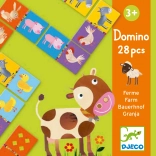 Djeco Domino Granja: Bildungsspiel mit Tieren für Kinder