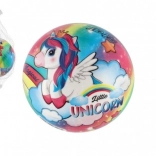 Bunter Ball mit Einhorn für Kinder