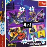 Puzzle 4-in-1: Entdecke Batwheels