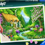 CreArt Premium B – Häuschen am Fluss