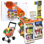 Kinderladen mit Kasse und Wagen – Supermarkt-Set 60 Teile