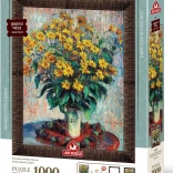 Puzzle mit Blumenrahmen und Kleber 3-in-1 Topinambur 1000 Teile