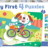 Mein erstes Puzzle Verkehrsmittel 4in1