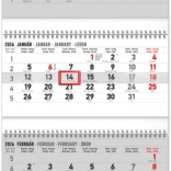 Wandkalender 4-monatig klappbar 2026