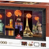 Puzzle mit Rahmen und Kleber 3in1 Blutmond 1000 Teile
