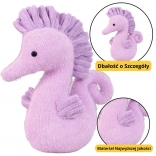 Plüschspielzeug Lila Seepferdchen 25 cm