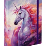 Baagl Mappenset für Schulhefte A5 Einhorn-Königreich