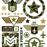 Bügelaufnäher Luftfahrt – Großes Bogenformat 20 × 30 cm