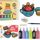 DIY-Satz für Glasmalerei Süßigkeiten 8 Farben Glitzer