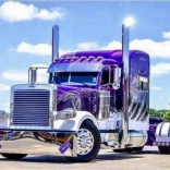 Norimpex Diamantmalerei Lila LKW 30x40 cm