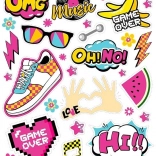 Bügelbilder OMG – großer Bogen 20 × 30 cm