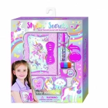 Tagebuch mit Zahlenschloss und Stift Pecoware – Einhorn