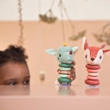 Wackel-Rassel mit Saugnapf Rehkitz Stella