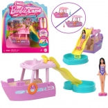 Mini-Boot mit Rutsche und Pool MINI BARBIE LAND von Mattel