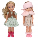 Puppe mit Fell und Effekten 35 cm