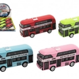 Doppeldeckerbus Metall mit Rückziehmotor