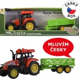 MaDe Traktor mit Anhänger, der Deutsch spricht