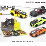 Metall-Sportauto 1:36 mit öffnenden Türen und Rückzugantrieb