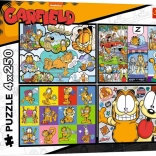 Puzzle Garfield mag Montage nicht 4×250 Teile