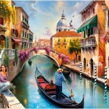 Puzzle Sommer in Venedig 1000 Teile