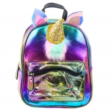 Kinder Rucksack Regenbogen mit Einhornhorn