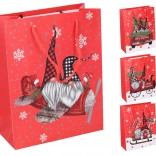 Weihnachtliche Geschenktasche groß 30 × 42 × 12 cm