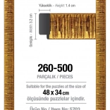 ART PUZZLE Puzzle-Rahmen 48 × 34 cm, gold, für 500 Teile