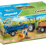 PLAYMOBIL Traktor mit Anhänger