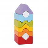 Turm XII - Holzpuzzle für Kinder