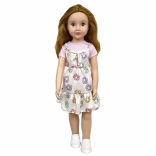 Laufende Prinzessinnenpuppe 70 cm mit Schmuck