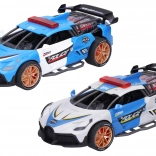 Polizeiauto mit Schwungradantrieb, Licht- und Soundeffekten, 18 cm