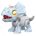 Dino Schraub-Triceratops mit Effekten 13 cm