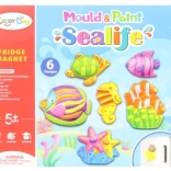 Herstellung von Gipsmagneten – Meeresmotive