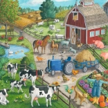 Puzzle Zuhause auf dem Bauernhof 60 Teile RAVENSBURGER
