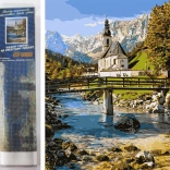Diamantmalerei – Kirche in Ramsau 30 × 40 cm