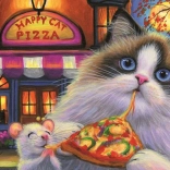 Puzzle Pizza für Katzen – Geschmacksvielfalt