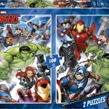 Puzzle Avengers 2×100 Teile EDUCA
