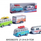 Minibus mit Anhänger