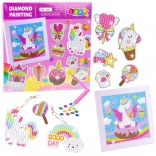 Kreativset Diamant-Mosaik bunte Einhorn
