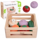 Klassische Welt Holzkorb mit Gemüse