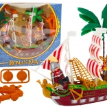 Römisches Schiff mit Licht und Sound, Katapult und Palmen