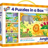 Dschungel-Puzzle 4-in-1 (12, 16, 20, 24 Teile) GALT