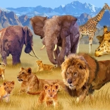 Puzzle BLUEBIRD Savannentiere 1500 Teile