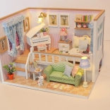 Miniatur-Haus „Zuhause deiner Träume“ – kreative DIY-Baukästen mit LED-Beleuchtung