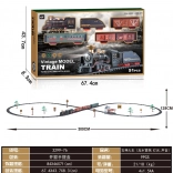 Retro-Zug mit Rauch, Licht und Geräuschen